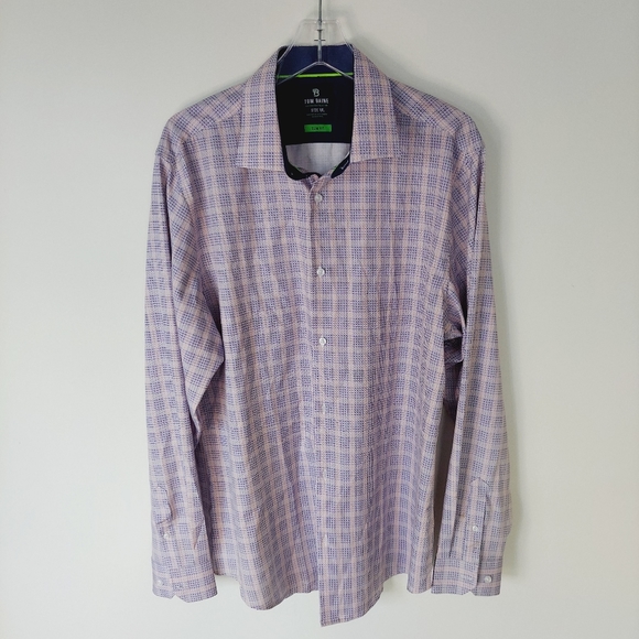 Tom Baine Men’s 2XL Performance Collection Stretch Fabric Slim Fit Shirt - Picture 2 of 5